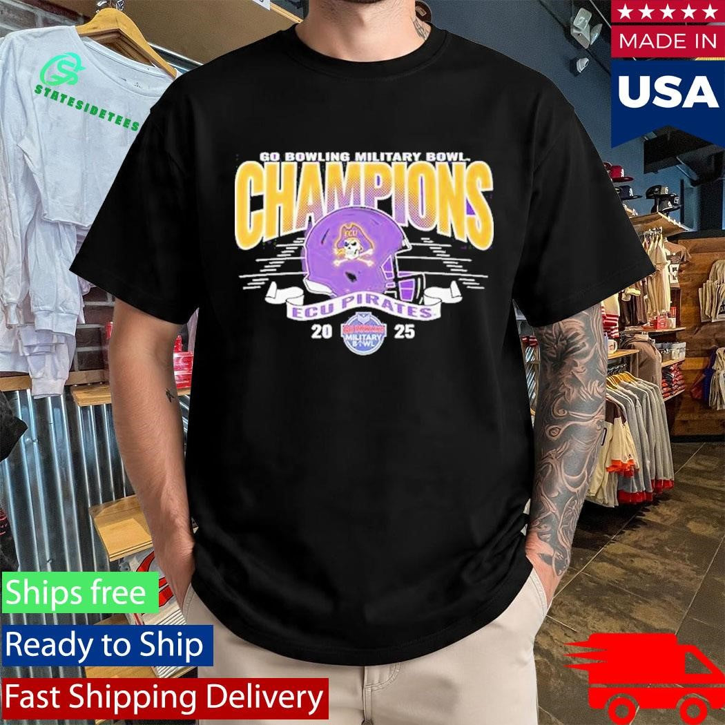 Ecu Pirates 2025 Military Bowl Champions Shirt