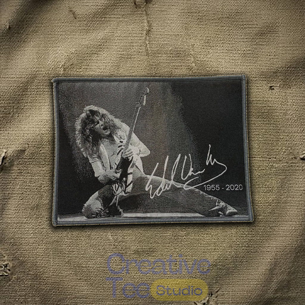 Eddie Van Halen Memorial Embroidered Iron-On Patch