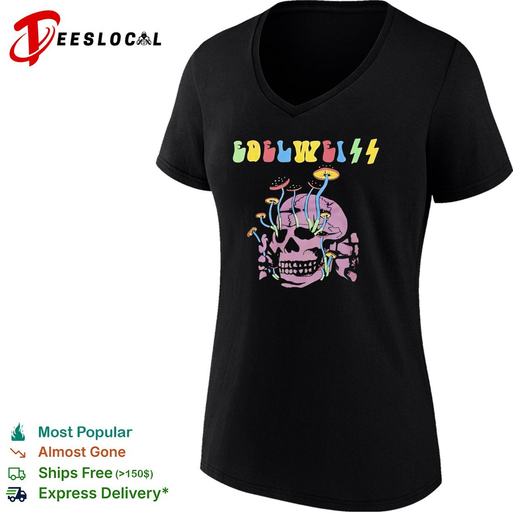 Edelweiss Totenkopf Mushroom Skull Shirt