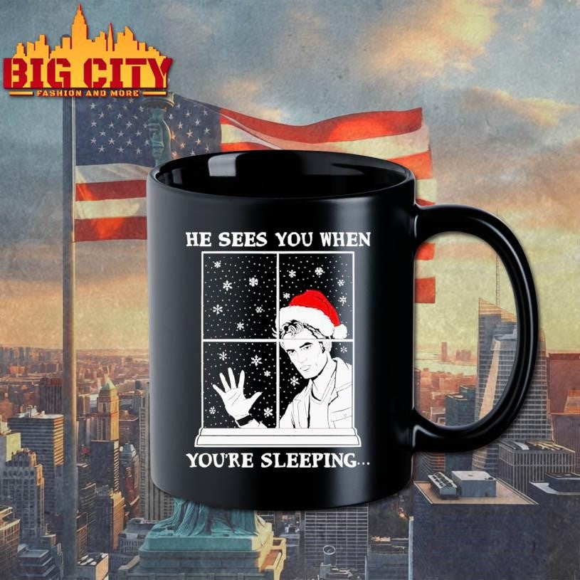 Edward Cullen Santa He Sees You When You’re Sleeping Shirt