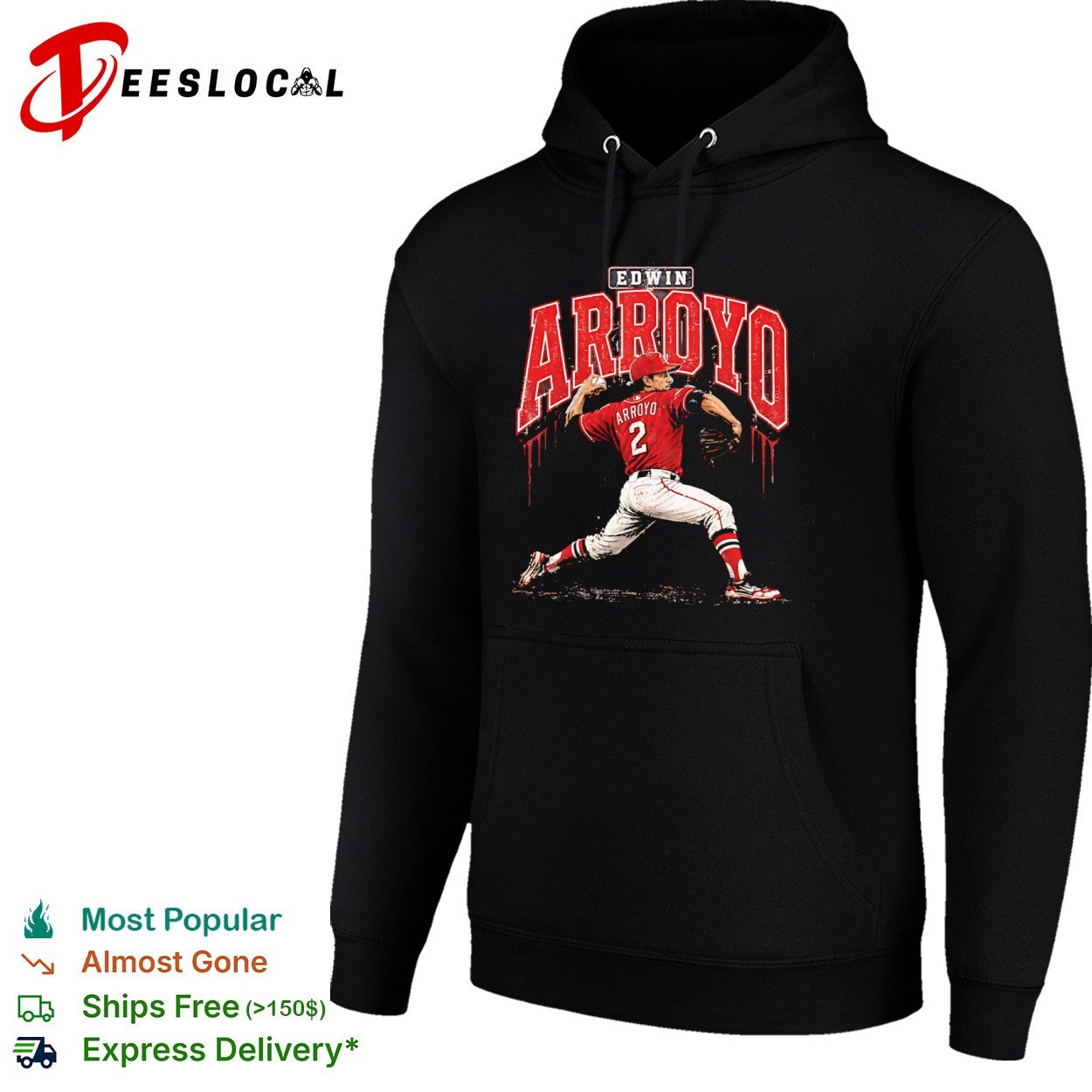 Edwin Arroyo Cincinnati Reds MLB Baseball Player