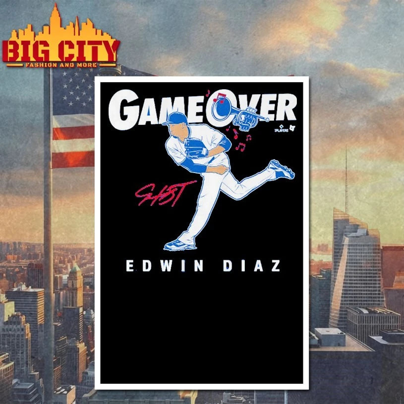 Edwin Diaz Game Over Los Angeles signature shirt