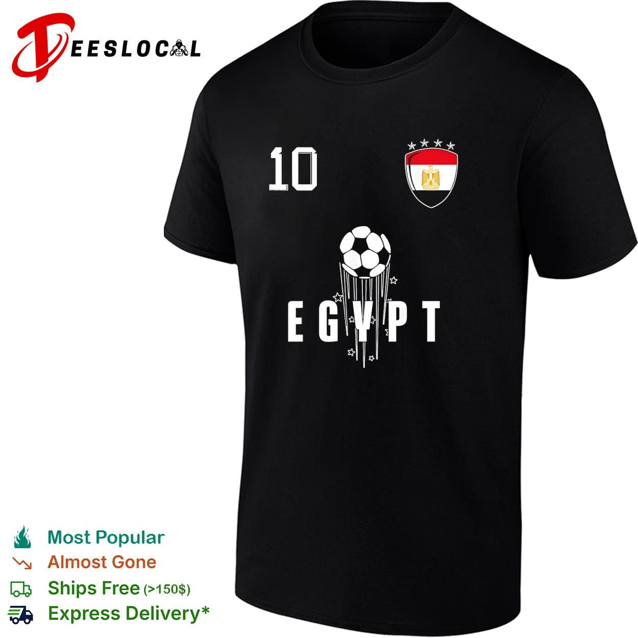 Egypt 10 soccer ball shirt