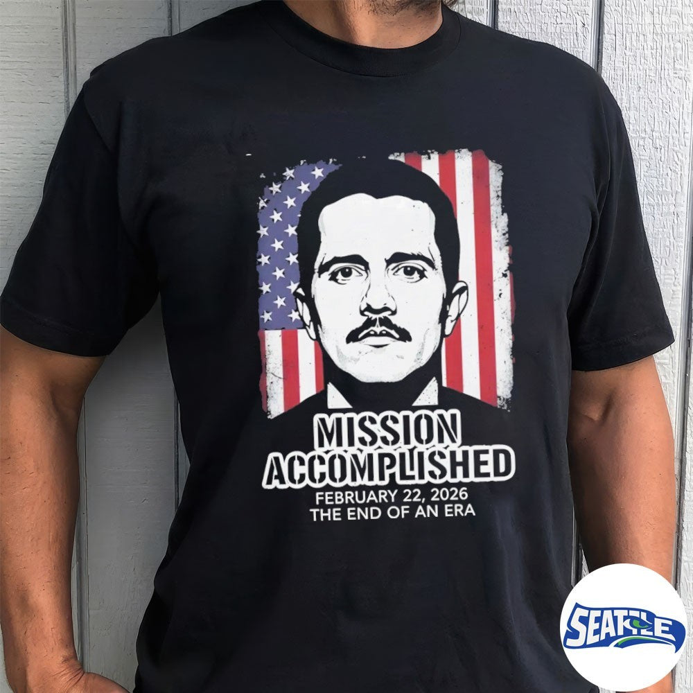 El Mencho Justice Served Mission Accomplished The End Of An Era USA Flag 2026 shirt