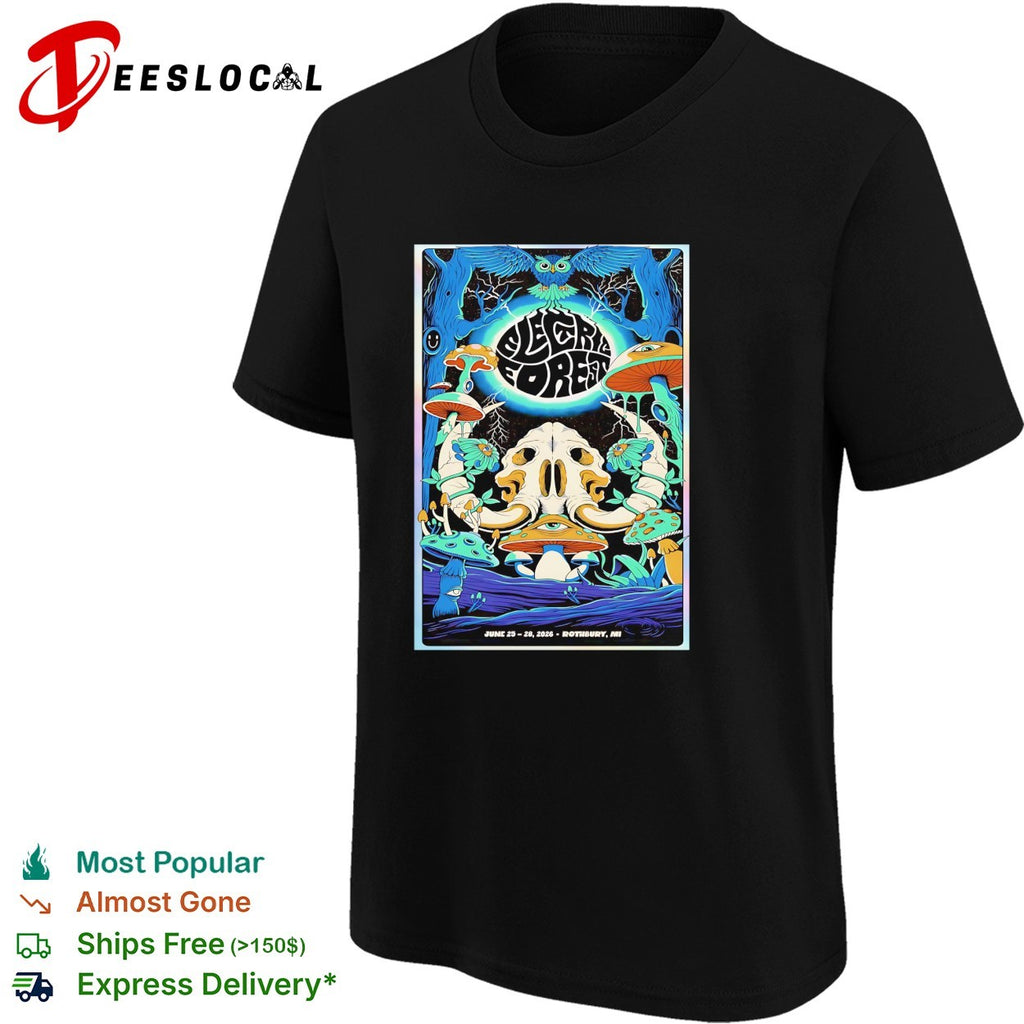 Electric Forest 2026 Rothbury Michigan music festival shirt