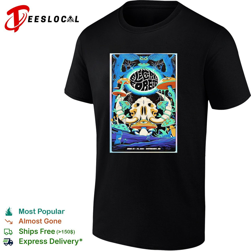 Electric Forest 2026 Rothbury Michigan music festival shirt