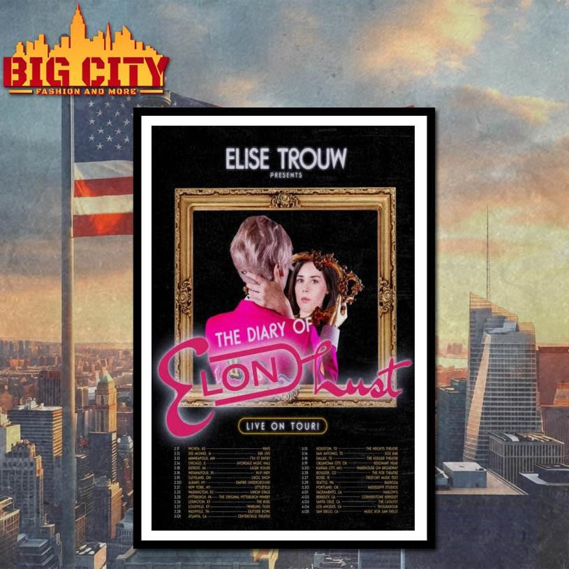Elise Trouw US Tour 2026 Poster shirt