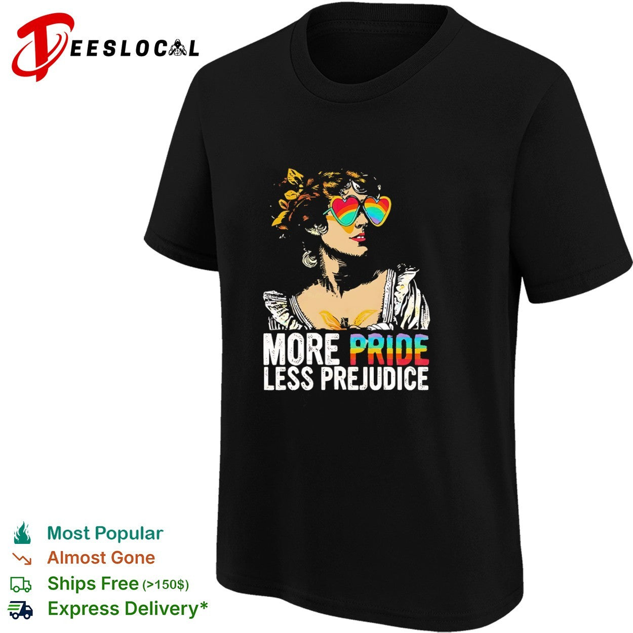 Elizabeth Bennet Jane Austen More Pride Less Prejudice shirt