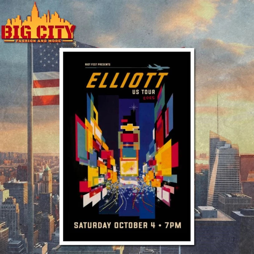 Elliott October 4 2025 Riot Fest Poster shirt