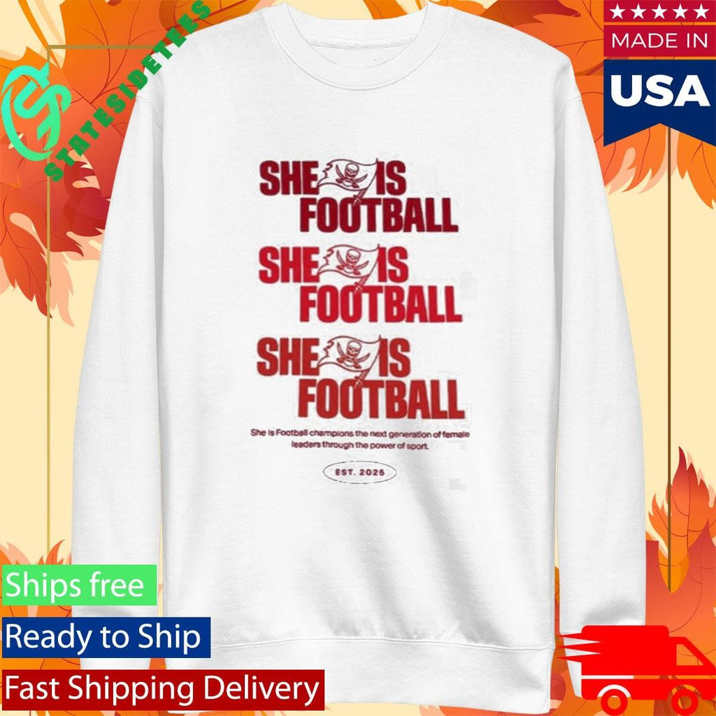 Emeka Egbuka Buccaneers She Is Football Est 2025 Shirt