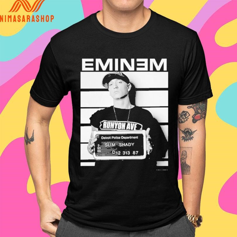 Eminem Anger Slim Shady Mugshot Shirts