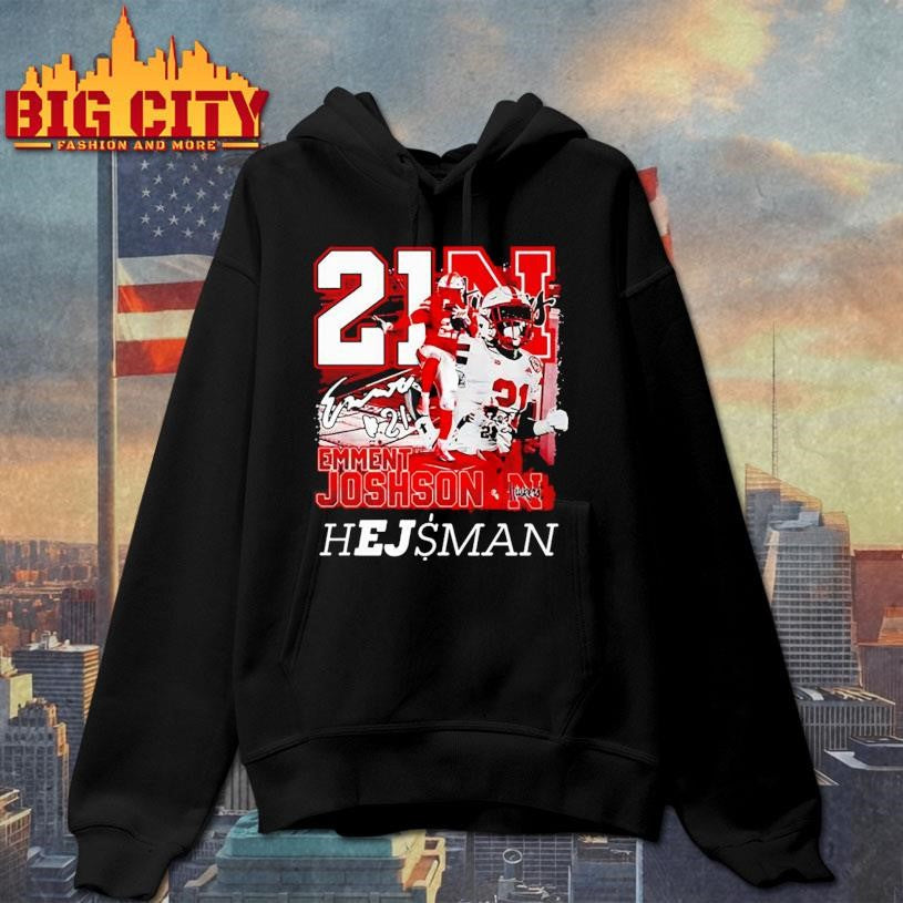 Emmett Johnson Nebraska Cornhuskers football Heisman shirt