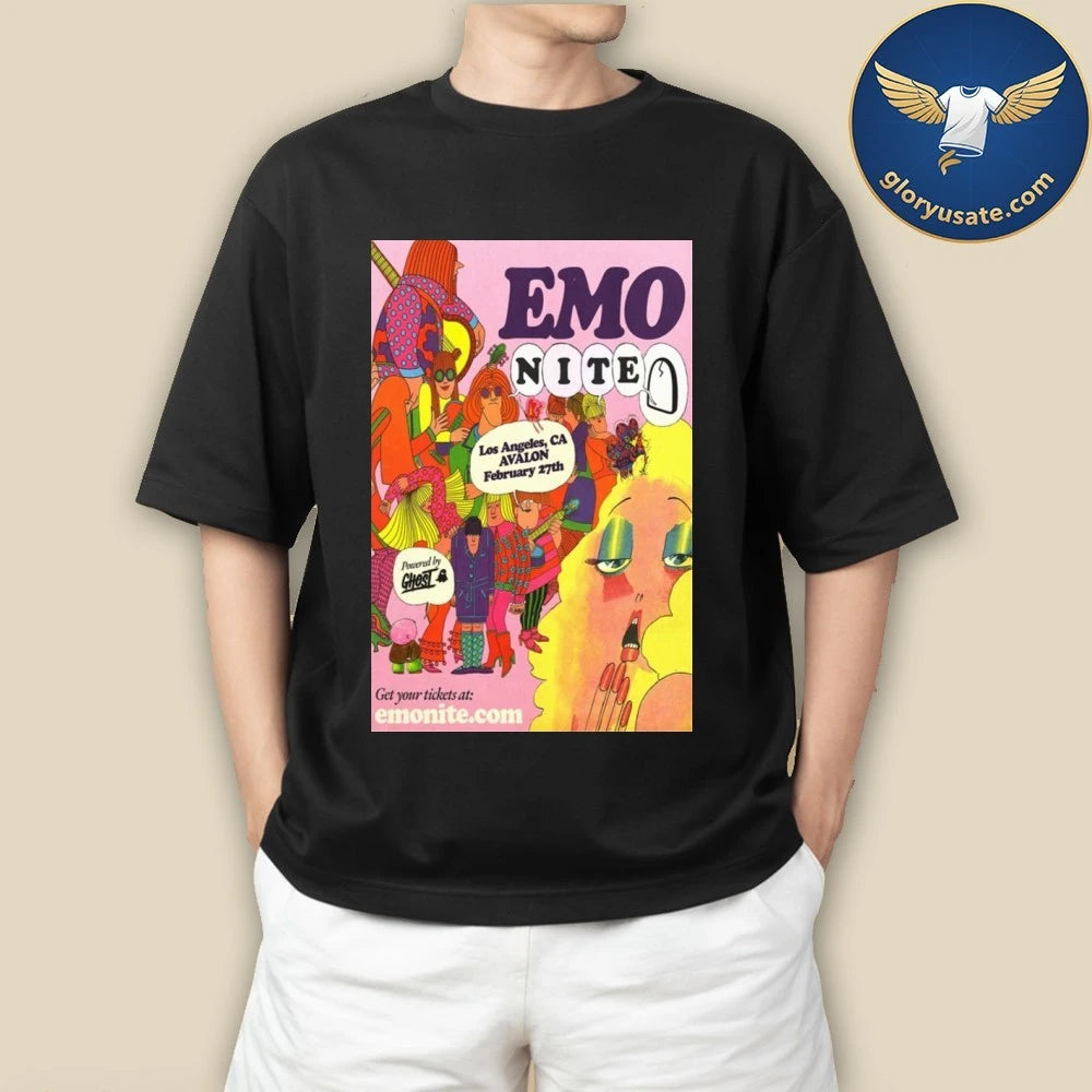 Emo Nite February 27 2026 Los Angeles, CA Poster Shirt