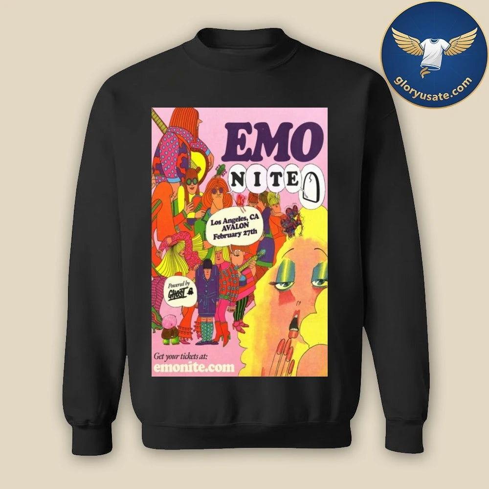 Emo Nite February 27 2026 Los Angeles, CA Poster Shirt
