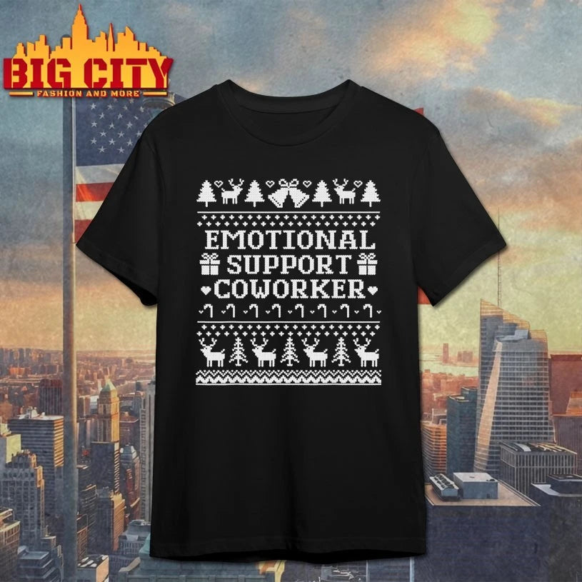 Emotional Support Coworker ugly Christmas 2025 shirt