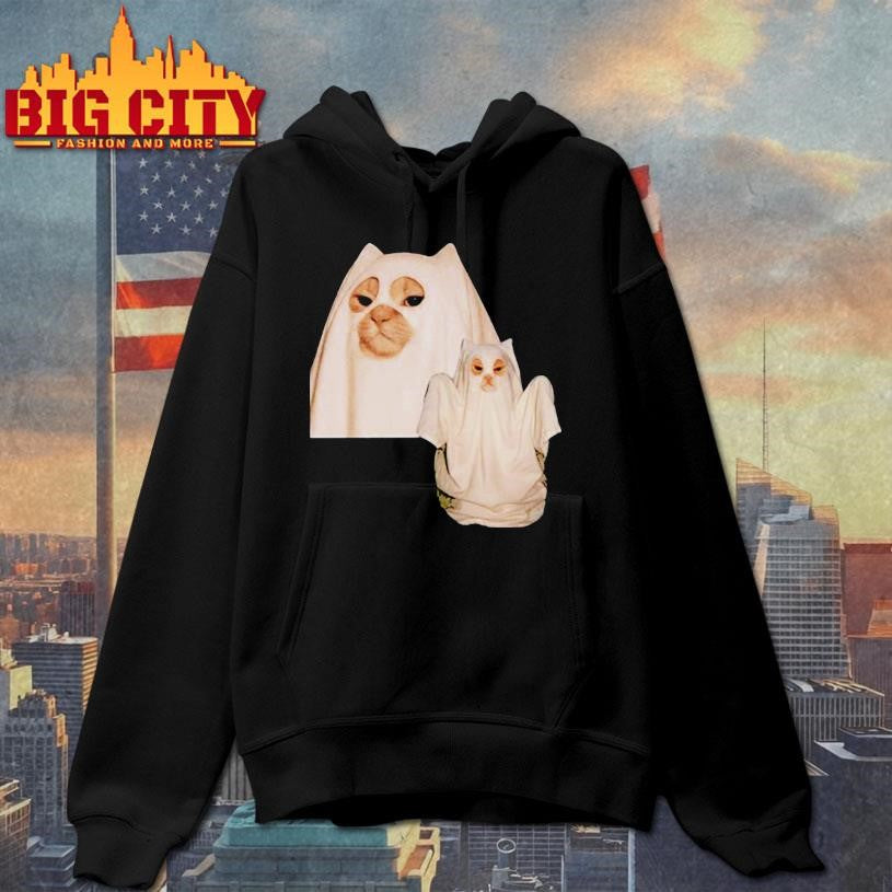 Emotionalclub Spooky Cat Shirt