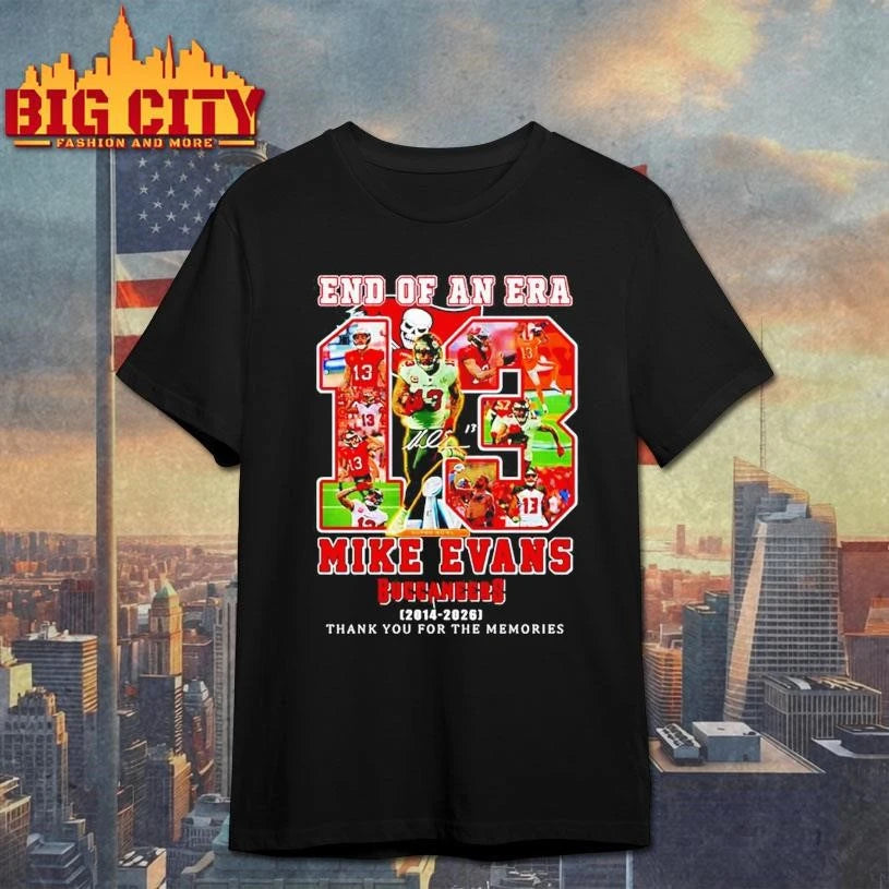 End Of An Era Mike Evans Tampa Bay Buccaneers 2014 2026 thank you for the memories Shirt