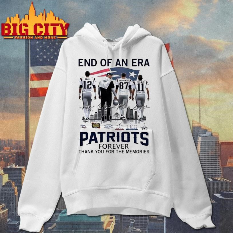 End Of An Era Patriots Forever Thank You For The Memories Vintage Shirt