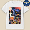 End Of Empire Dystopian Political Collage Bold Graphic Shirt