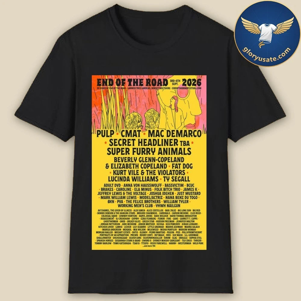 End Of The Road 3rd-6th Sept 2026 Tour Poster Shirt