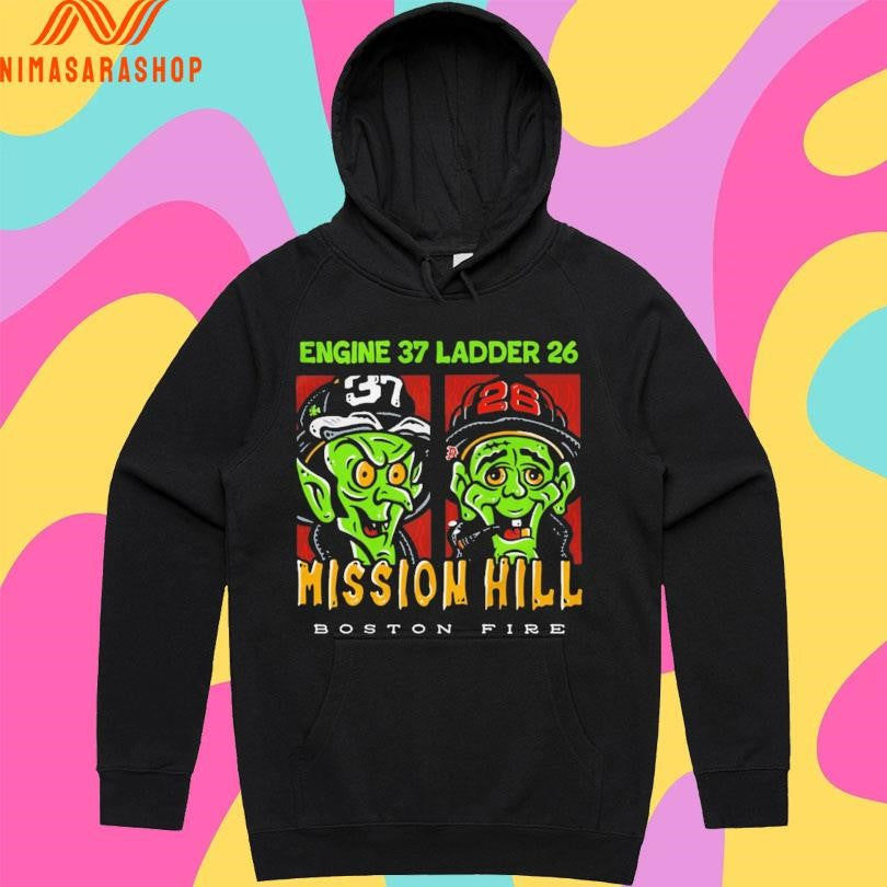Engine 37 Ladder 26 Mission Hill Boston Fire Shirts
