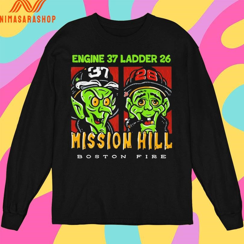 Engine 37 Ladder 26 Mission Hill Boston Fire Shirts