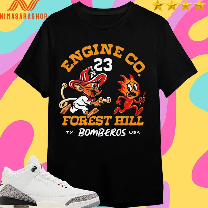Engine Co 23 Forest Hill Bomberos Tx Usa Shirts