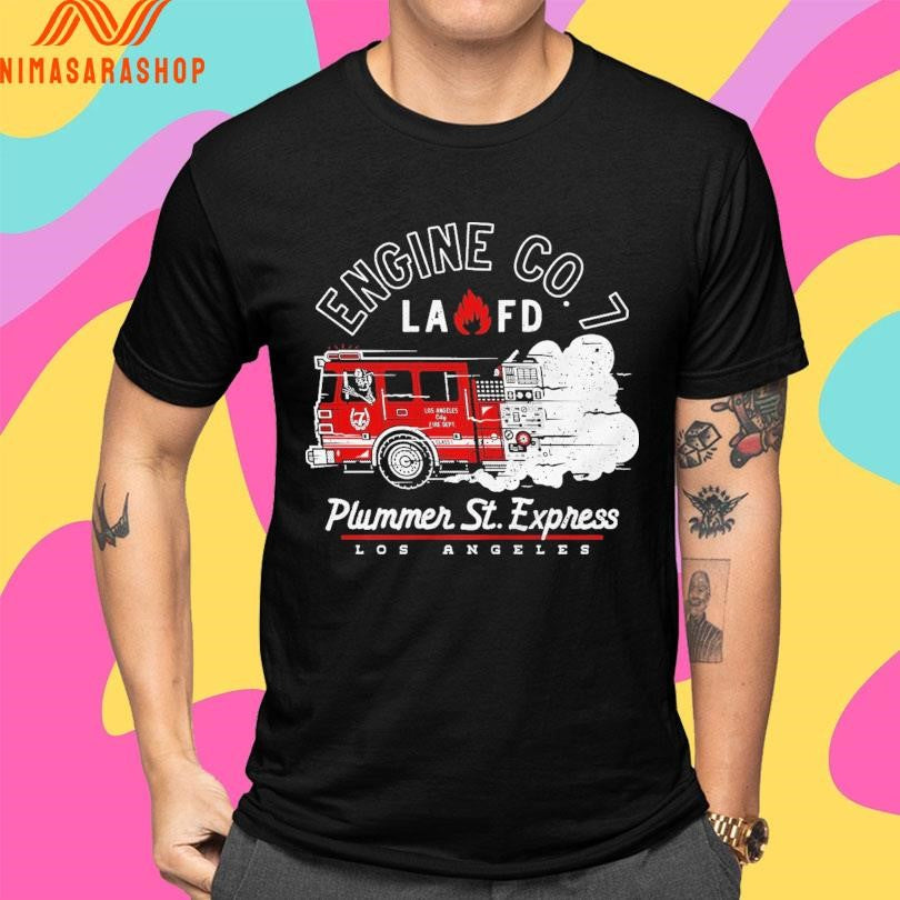 Engine Co 7 LAFD Plummer St Express Los Angeles Shirts