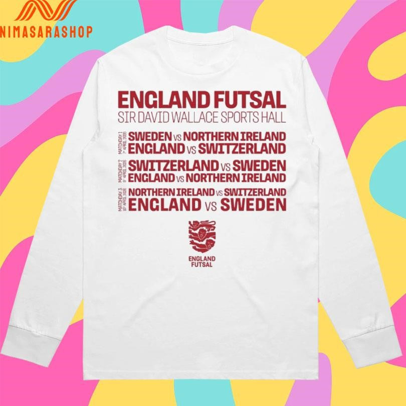 England Futsal Sir David Wallace Sports Hall Shirts
