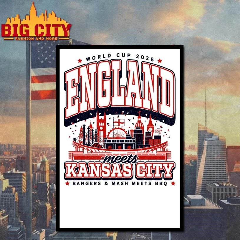 England KC Max Collegiate Heavyweight Shirt