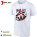 England soccer national team crest flag swirl shirt