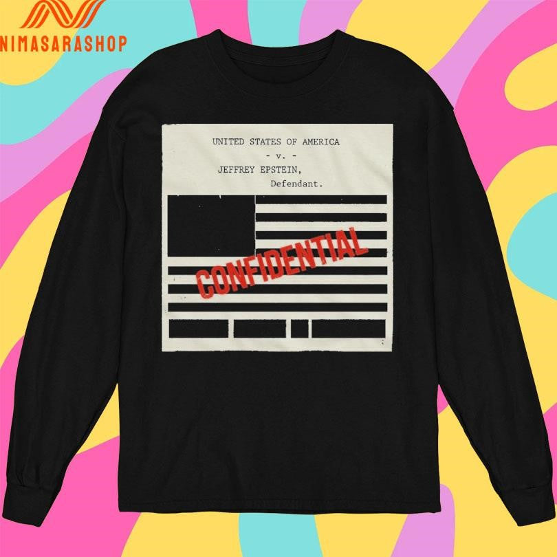 Epstein Files Flag United States Of America V Jeffrey Epstein Defendant Shirts