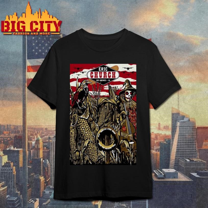 Eric Church Casey’s Center September 27 2025 Limited Poster Shirt