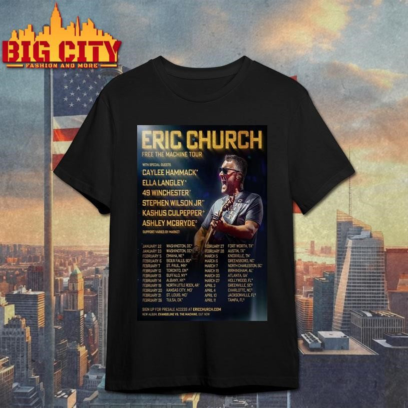Eric Church Concert Poster 2026 Shirt