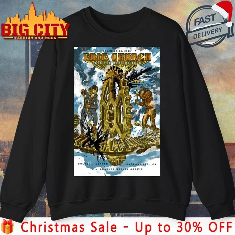 Eric Church Golden 1 Center Sacramento CA Nov 13 2025 Poster Shirt