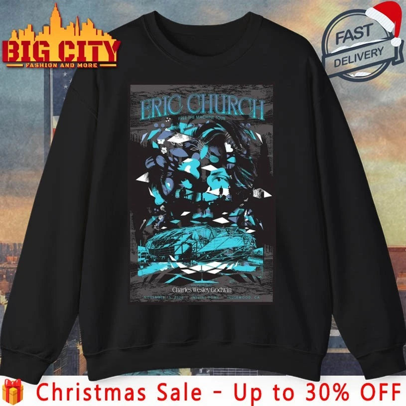 Eric Church Inglewood CA On Nov 15 2025 Event Poster Shirt