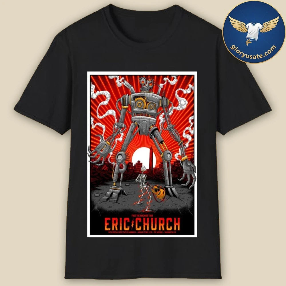 Eric Church Jan 22 2026 The Anthem Washington DC Poster Shirt