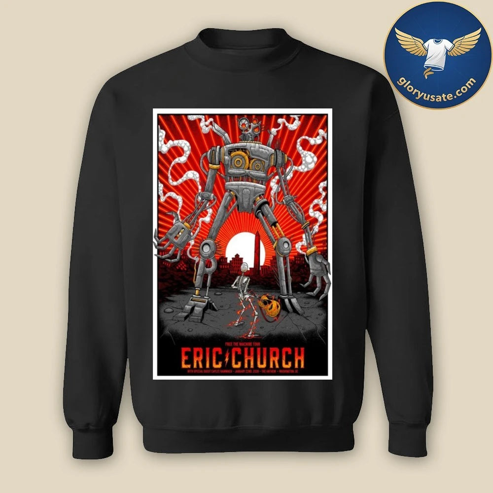 Eric Church Jan 22 2026 The Anthem Washington DC Poster Shirt