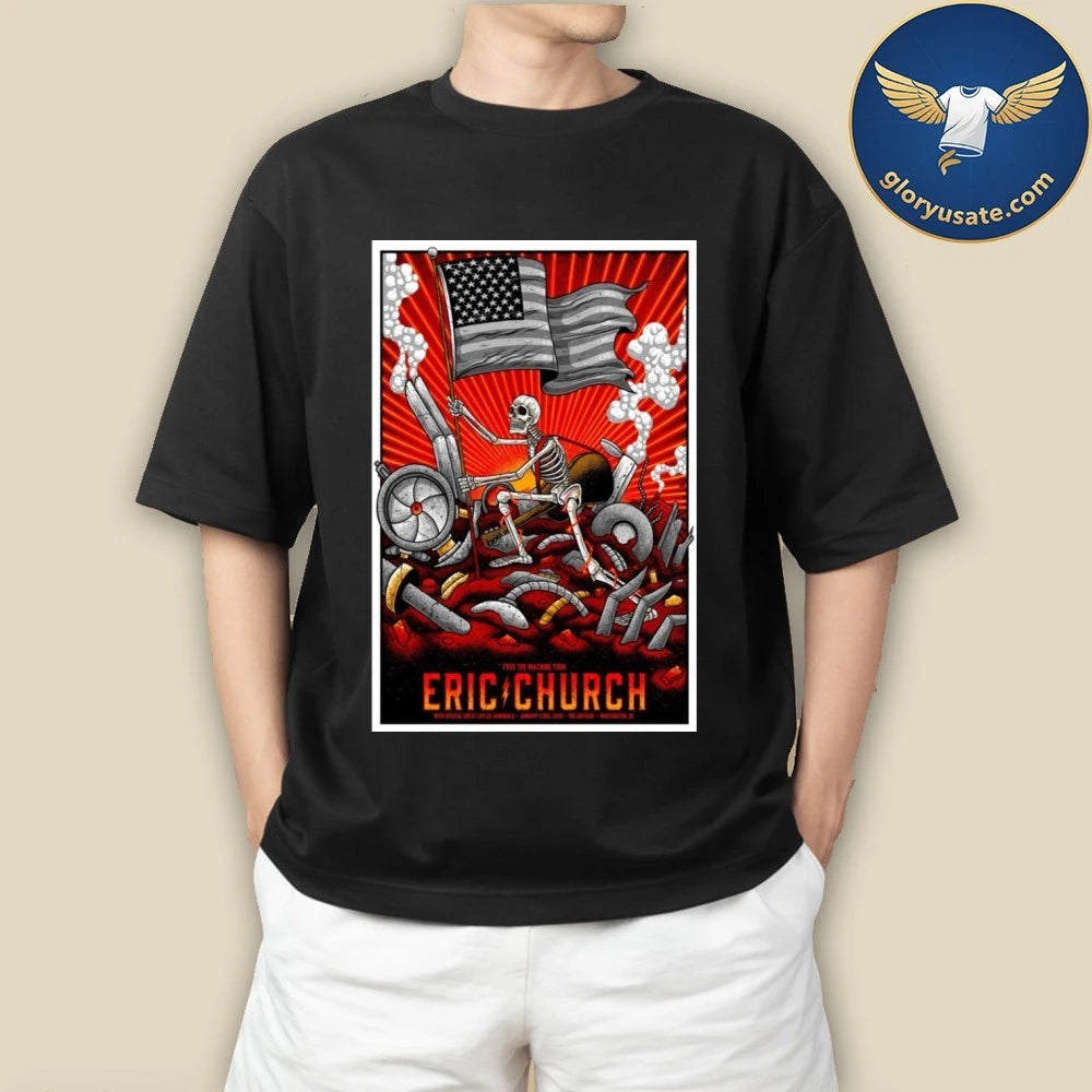 Eric Church Jan 23 2026 The Anthem Washington DC Poster Shirt