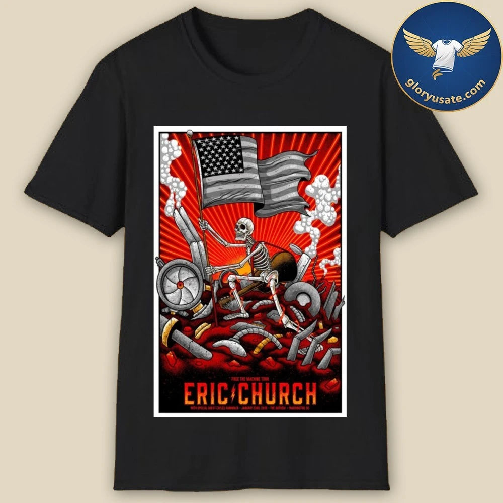 Eric Church Jan 23 2026 The Anthem Washington DC Poster Shirt