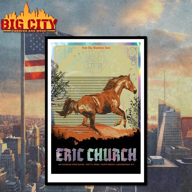 Eric Church October 3 2025 Lexington, KY Poster shirts