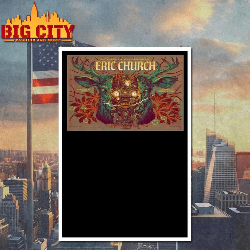 Eric Church Sep 13 2025 Nationwide Arena Shows Poster shirt