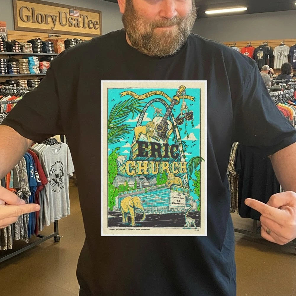 Eric Church Tour Feb 21 2026 Poster Shirt