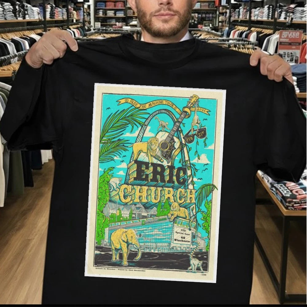 Eric Church Tour Feb 21 2026 Poster Shirt