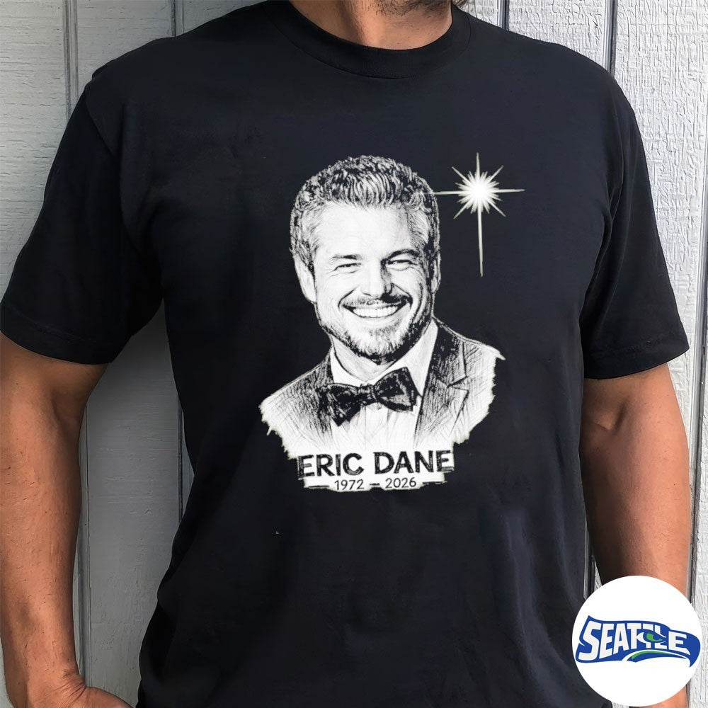 Eric Dane 1972-2026 Pencil Sketch Remembrance shirt