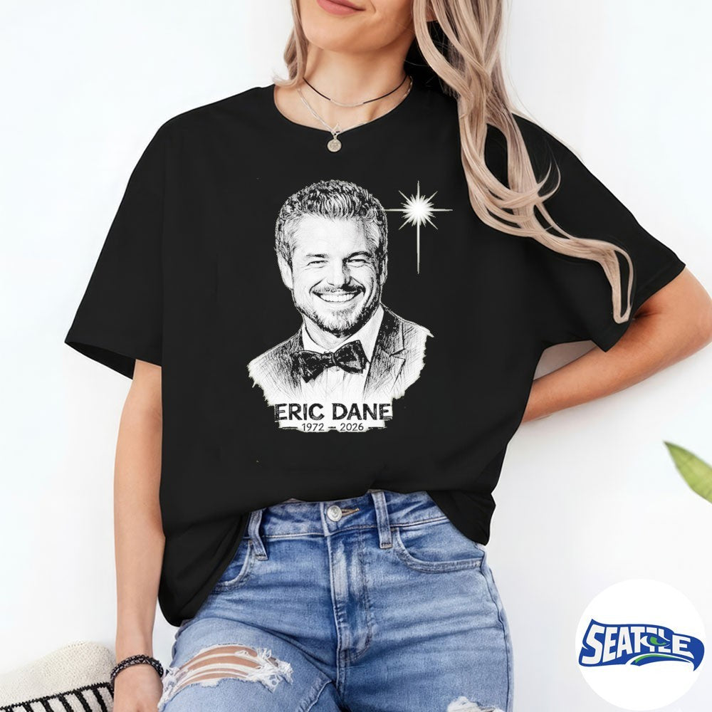 Eric Dane 1972-2026 Pencil Sketch Remembrance shirt