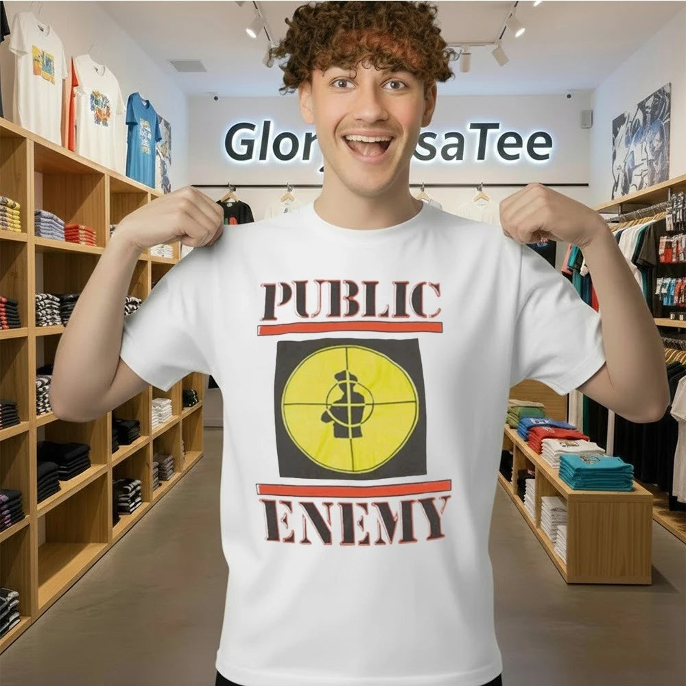Eric Sohn With Public Enemy Shirt
