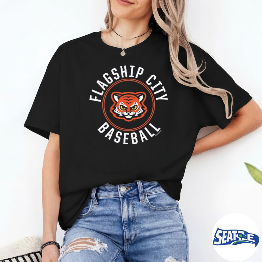Erie SeaWolves EA Flagship City Baseball Logo shirt