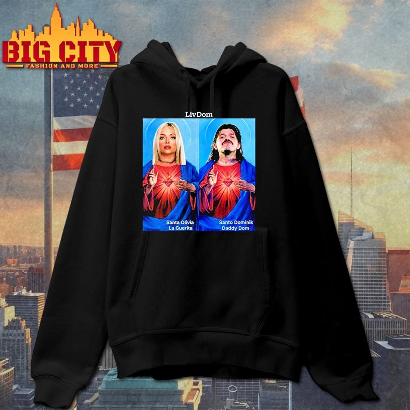 Erliving Livdom Santa Olivia La Guerita And Santo Dominik Daddy Dom Shirts