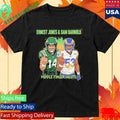 Ernest Jones &amp; Sam Darnold Middle Finger Salute Graphic Design T-Shirt